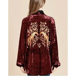 Oddi | Enchanted Velvet Phoenix Kimono, OS